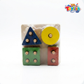 Wooden Shape Stacking Peg Puzzle