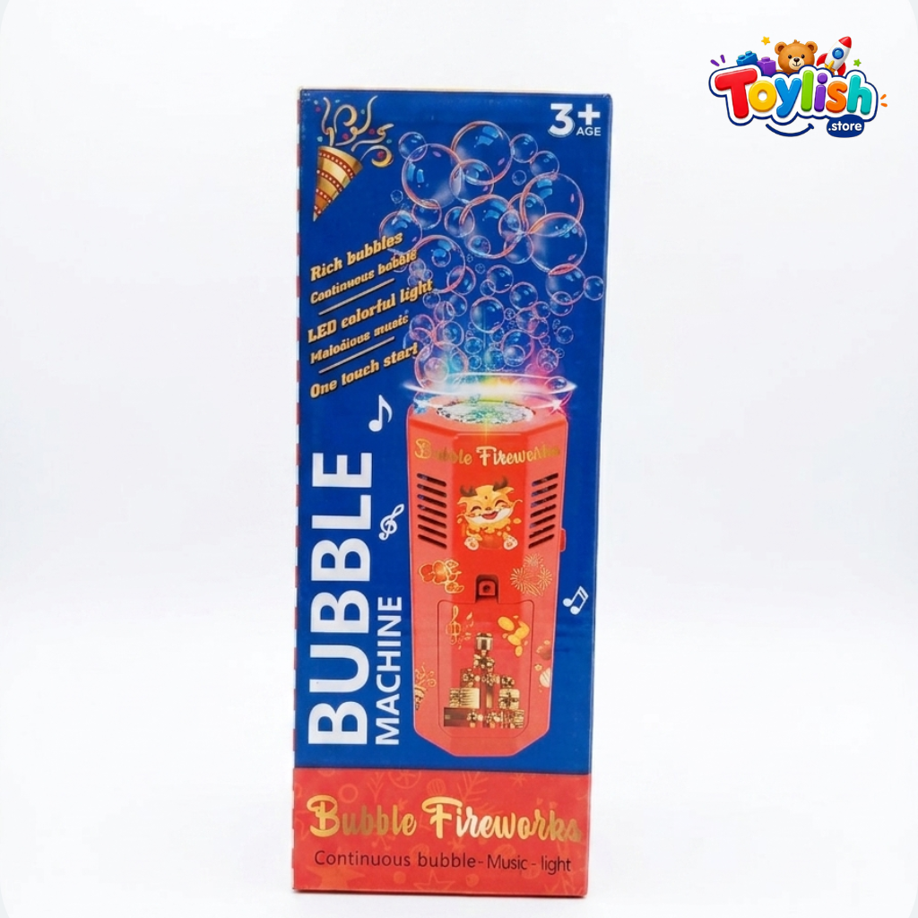 Bubble Fireworks Bubble Machine With LED Light And Music