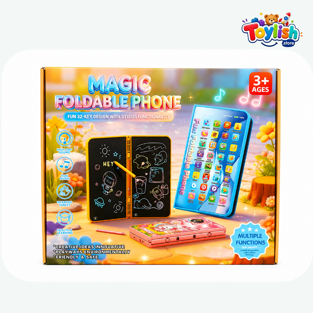 Magic Foldable Phone with Drawing Tablet